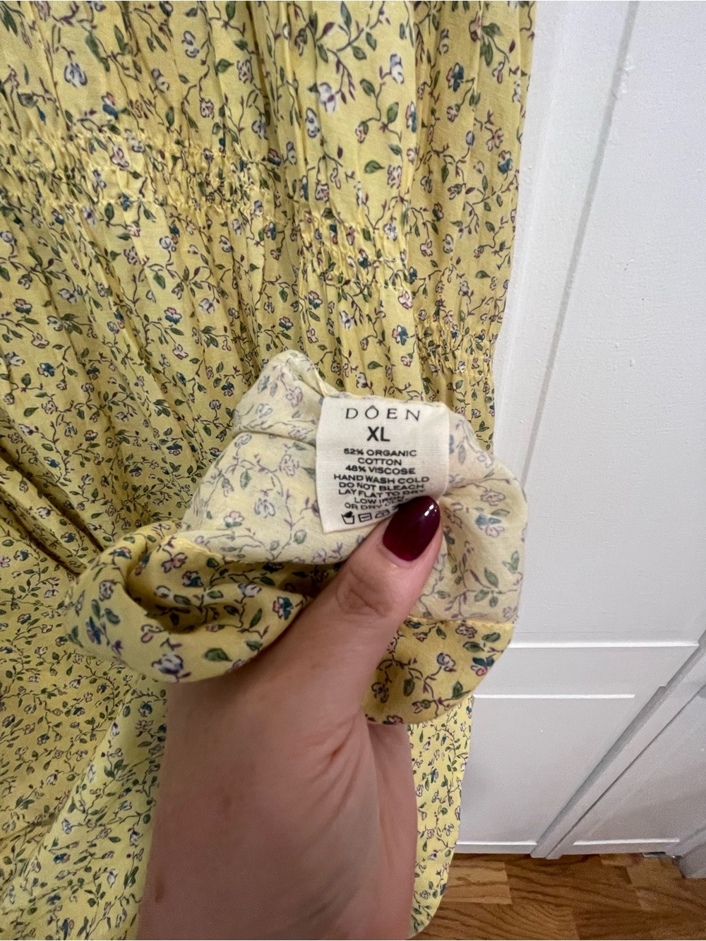 Doen Irina Yellow Floral Maxi Dress - Picture 11 of 13